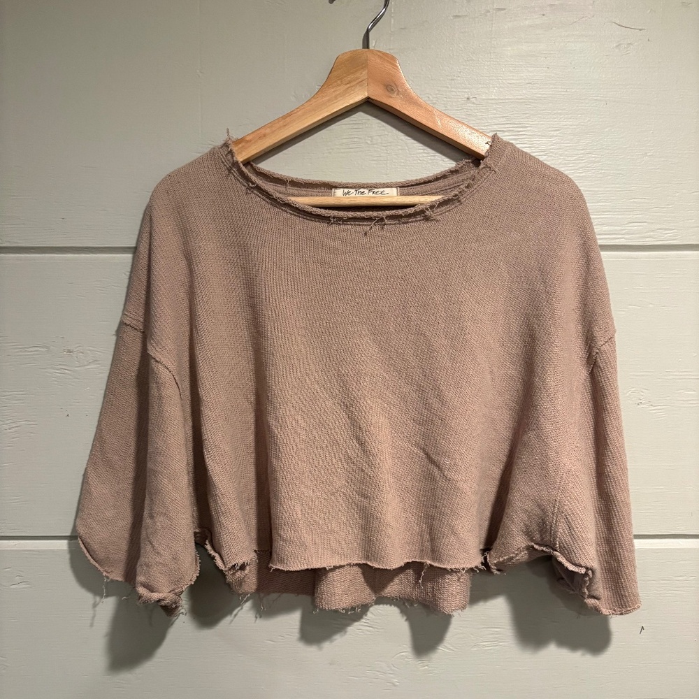 Free People cropped tee